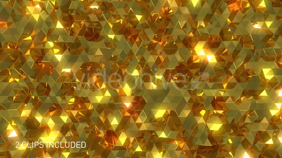 Glossy Reflective Golden Triangles Videohive 20709972 Motion Graphics Image 2