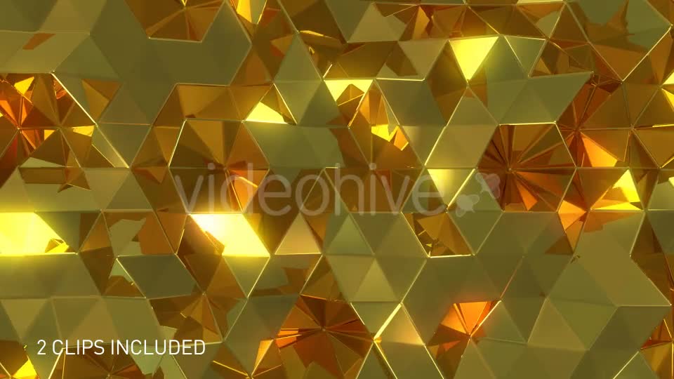 Glossy Reflective Golden Triangles Videohive 20709972 Motion Graphics Image 9