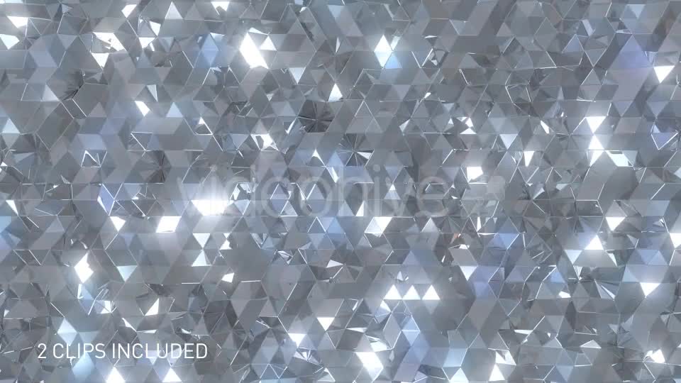Glossy Reflective Silver Triangles Videohive 20709819 Motion Graphics Image 1