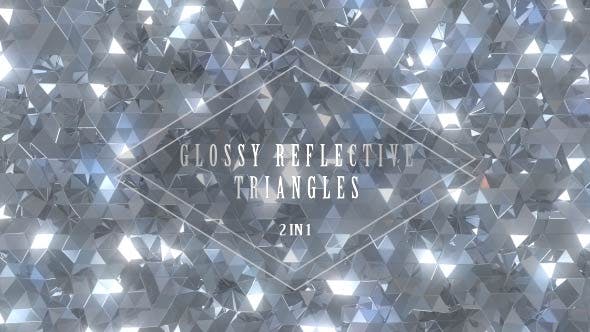 Glossy Reflective Silver Triangles - 20709819 Download Videohive