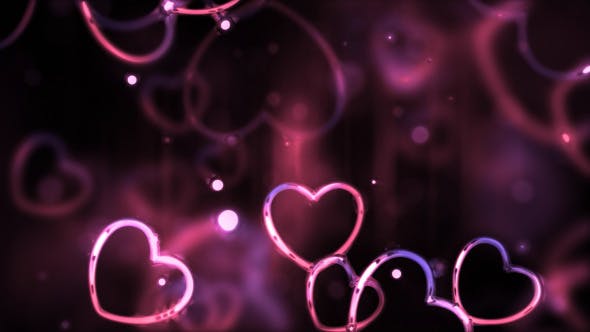 Glossy Valentines Hearts - Download 10140717 Videohive