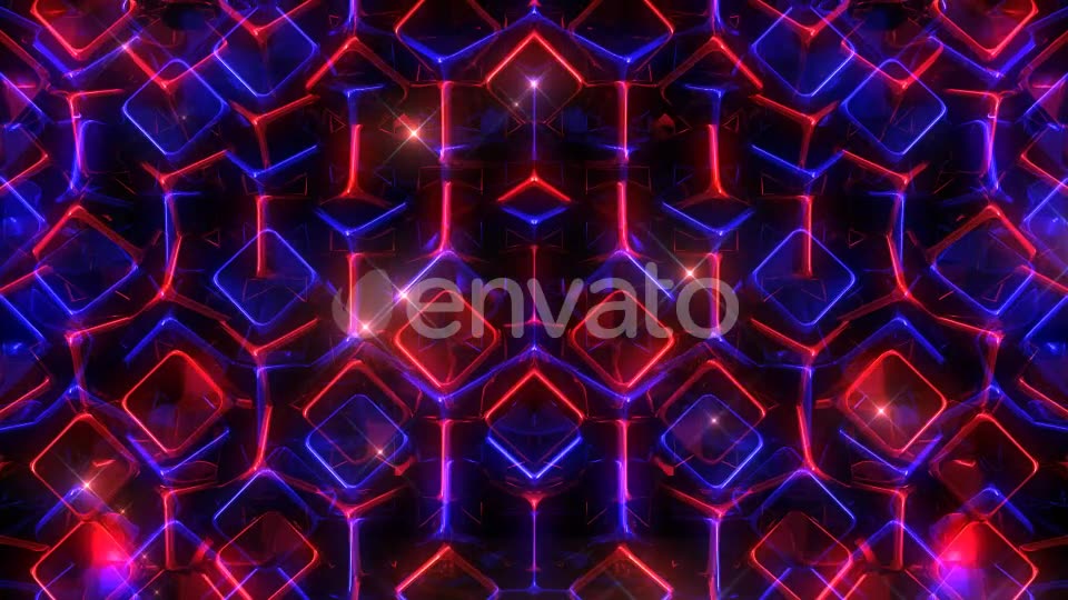 Glowing Blue And Red Cubes Videohive 22198891 Motion Graphics Image 2