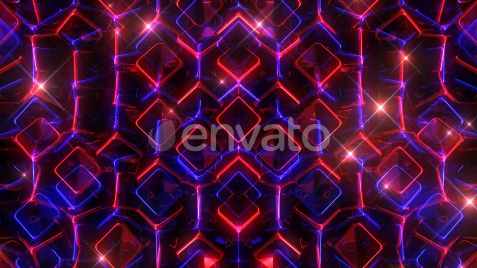 Glowing Blue And Red Cubes Videohive 22198891 Motion Graphics Image 3