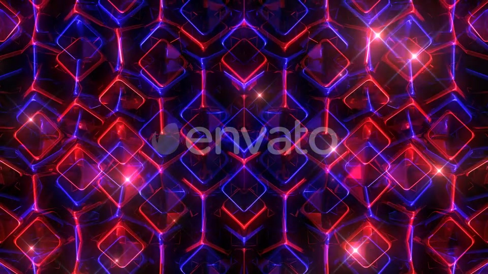 Glowing Blue And Red Cubes Videohive 22198891 Motion Graphics Image 4