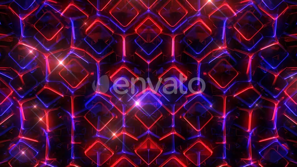 Glowing Blue And Red Cubes Videohive 22198891 Motion Graphics Image 6