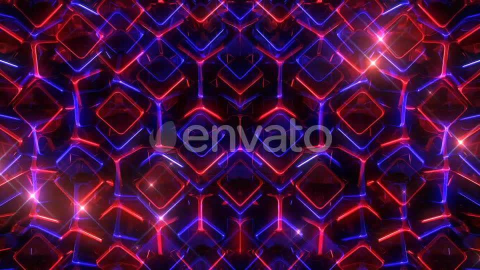 Glowing Blue And Red Cubes Videohive 22198891 Motion Graphics Image 7