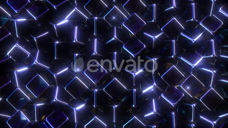 Glowing Blue Cubes Videohive 22198977 Motion Graphics Image 2
