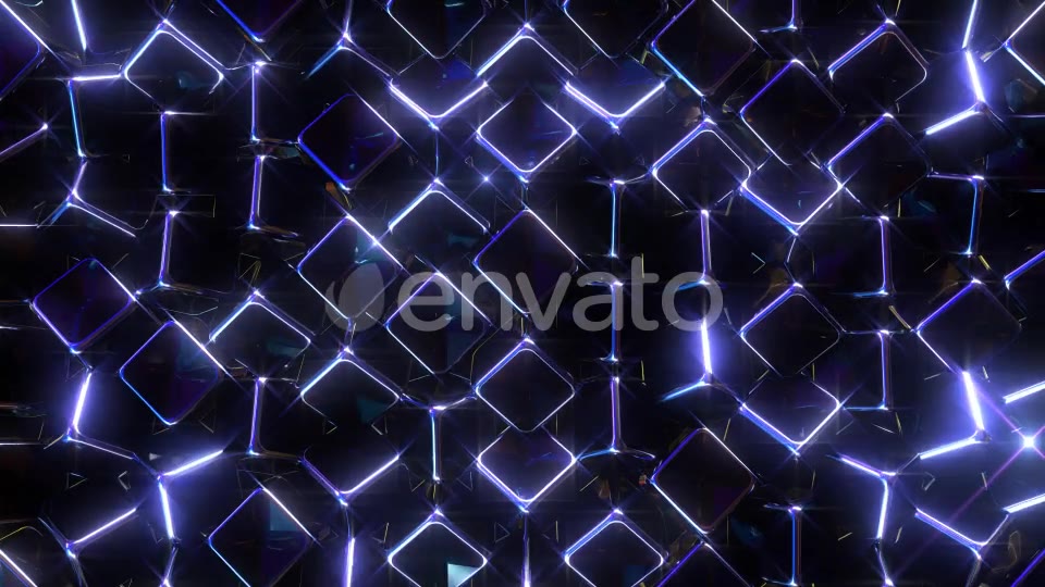 Glowing Blue Cubes Videohive 22198977 Motion Graphics Image 3