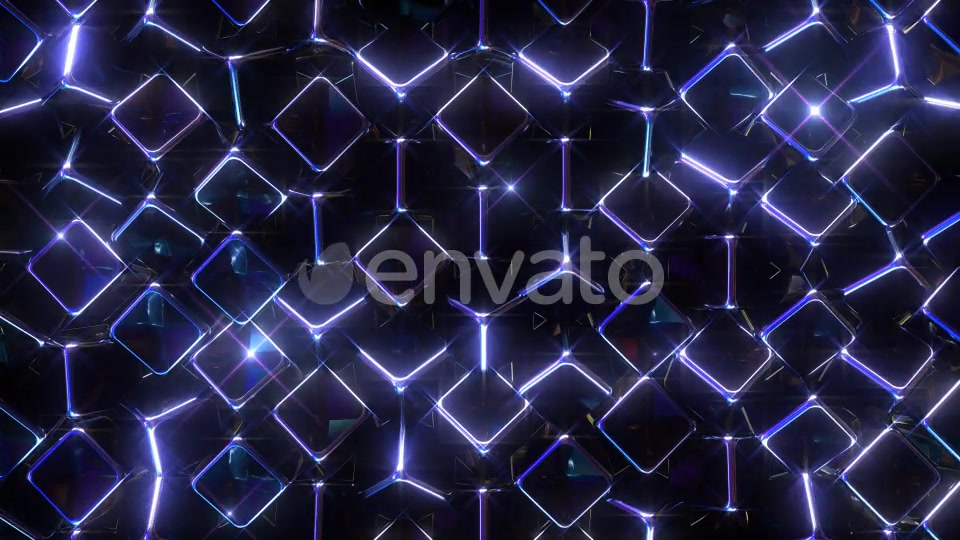 Glowing Blue Cubes Videohive 22198977 Motion Graphics Image 4