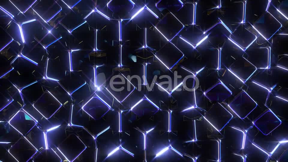 Glowing Blue Cubes Videohive 22198977 Motion Graphics Image 8
