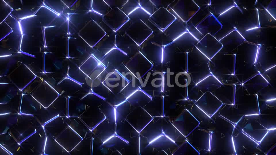 Glowing Blue Cubes Videohive 22198977 Motion Graphics Image 9