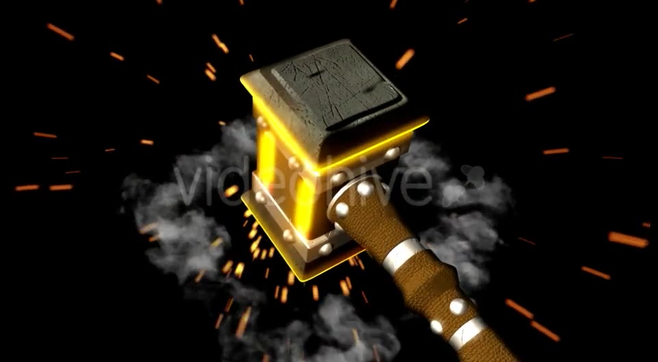 Glowing Hammer Logo/Text Revealer Videohive 16278616 Motion Graphics Image 2