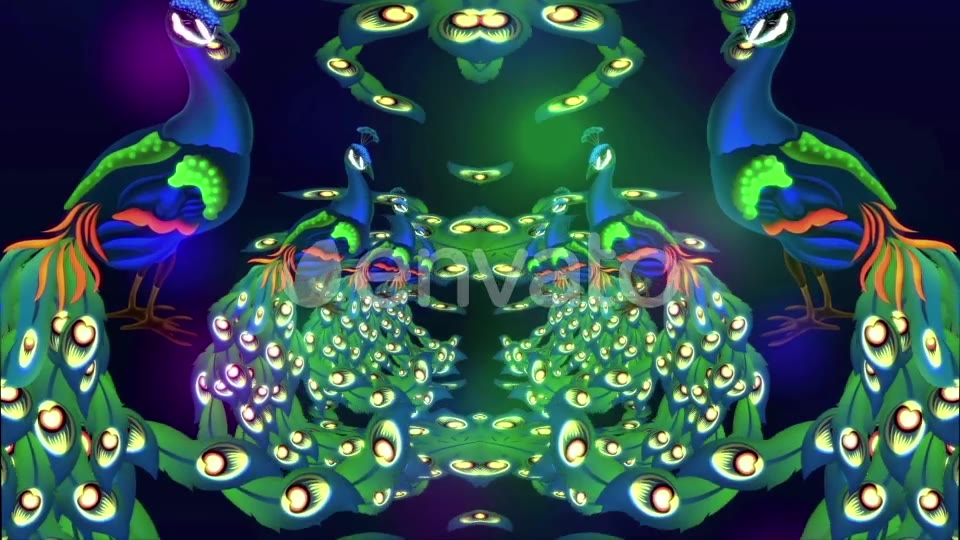Glowing Peacock Videohive 22199887 Motion Graphics Image 3