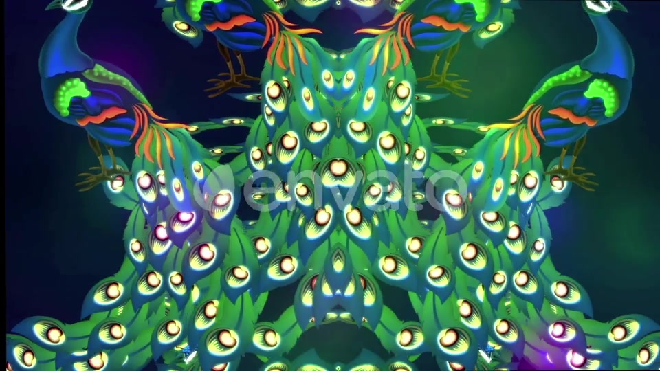 Glowing Peacock Videohive 22199887 Motion Graphics Image 4