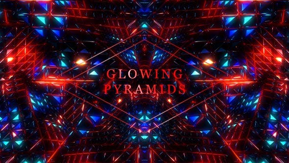Glowing Pyramids - Videohive Download 19390331