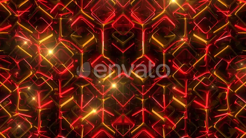 Glowing Red And Yellow Squares Videohive 22198931 Motion Graphics Image 6