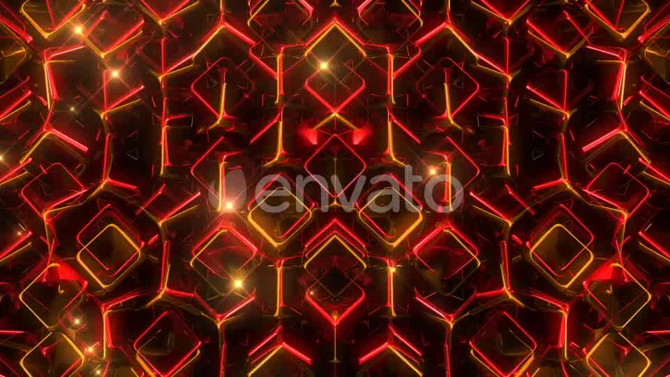 Glowing Red And Yellow Squares Videohive 22198931 Motion Graphics Image 8