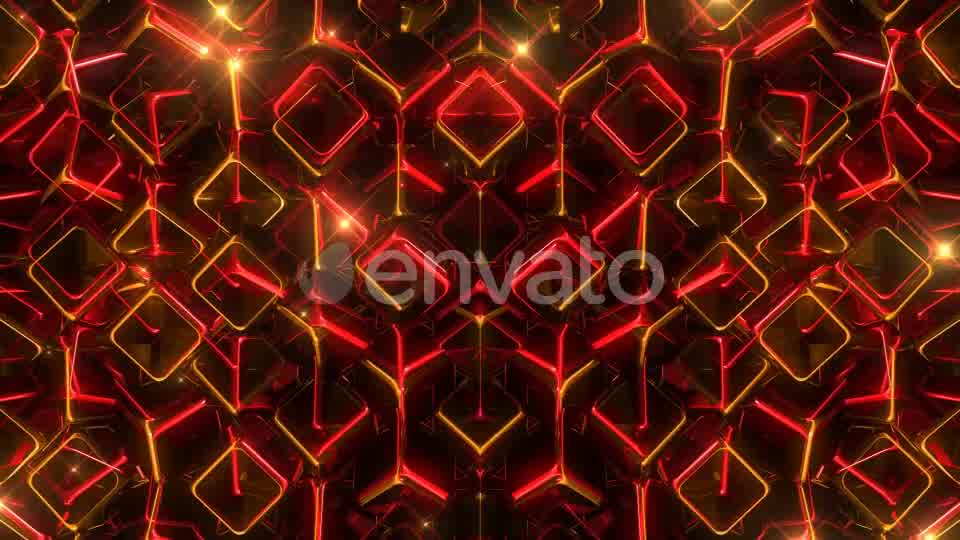 Glowing Red And Yellow Squares Videohive 22198931 Motion Graphics Image 9