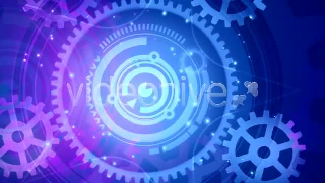Glowing Techno Gears 04 Videohive 4169314 Motion Graphics Image 1