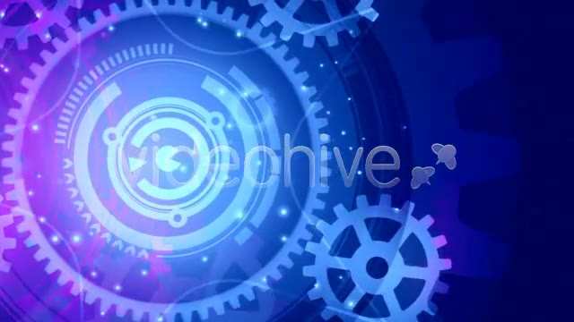 Glowing Techno Gears 04 Videohive 4169314 Motion Graphics Image 2