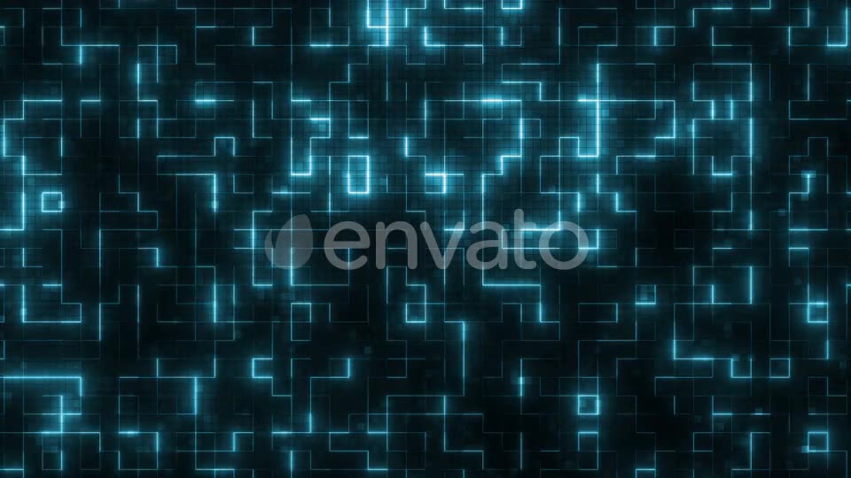 Glowing Technology Maze Loop 4K Videohive 24009183 Motion Graphics Image 2