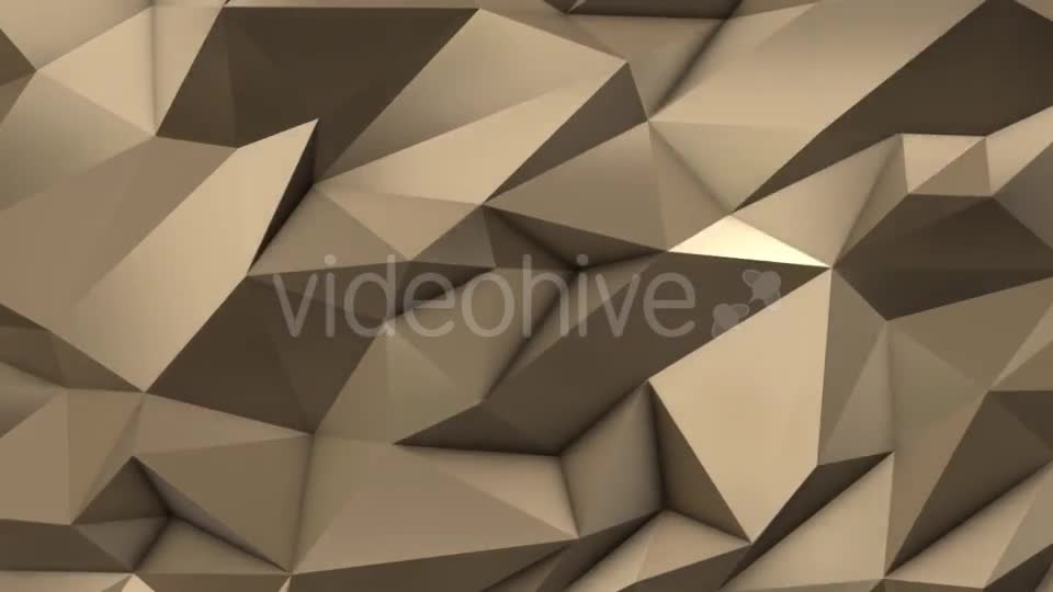 Gold Abstract Low Poly Triangle Field Videohive 21513762 Motion Graphics Image 1