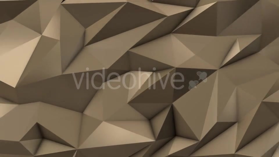 Gold Abstract Low Poly Triangle Field Videohive 21513762 Motion Graphics Image 3
