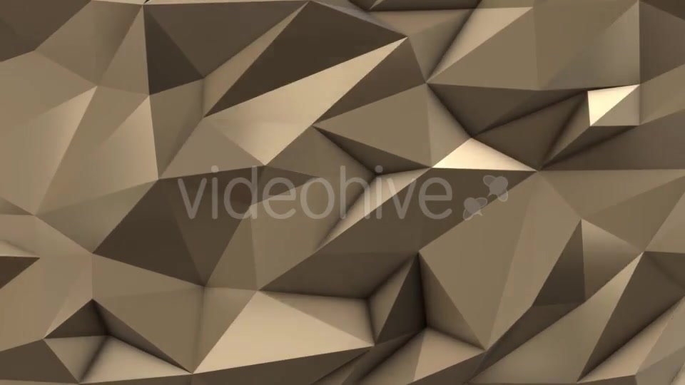 Gold Abstract Low Poly Triangle Field Videohive 21513762 Motion Graphics Image 4