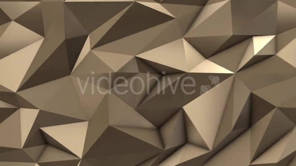 Gold Abstract Low Poly Triangle Field Videohive 21513762 Motion Graphics Image 5