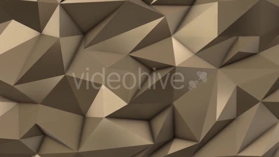 Gold Abstract Low Poly Triangle Field Videohive 21513762 Motion Graphics Image 6