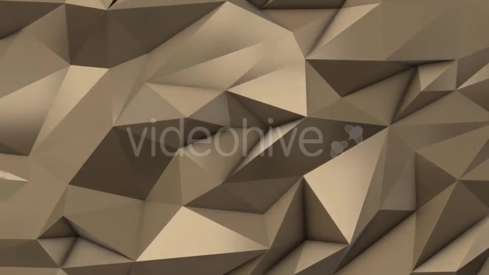 Gold Abstract Low Poly Triangle Field Videohive 21513762 Motion Graphics Image 7
