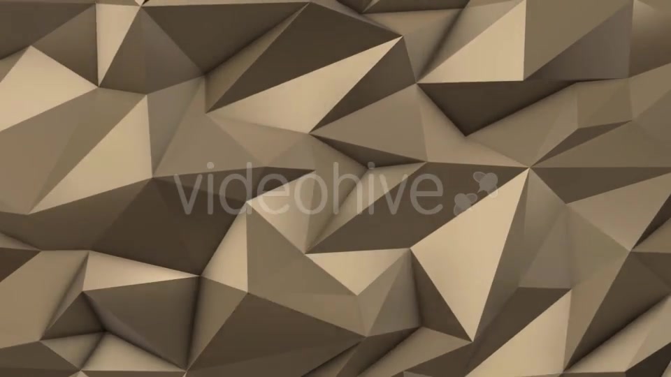 Gold Abstract Low Poly Triangle Field Videohive 21513762 Motion Graphics Image 8