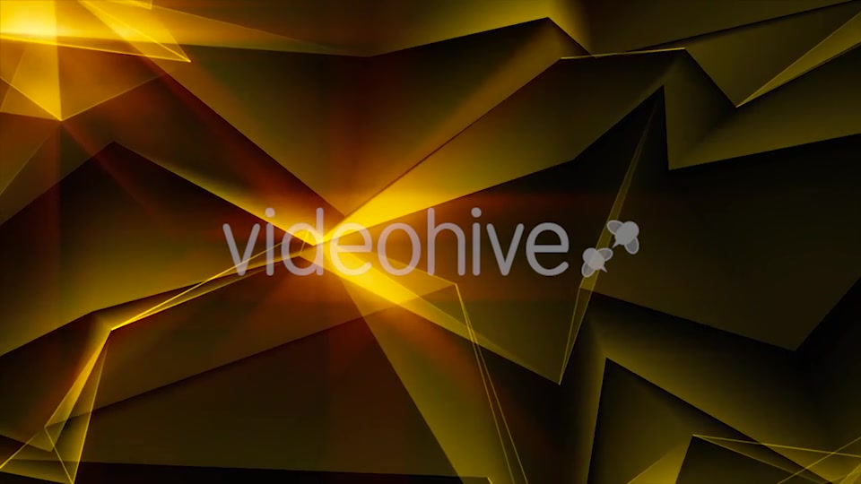 Gold Abstract Polygonal Background Loop Videohive 21266440 Motion Graphics Image 6