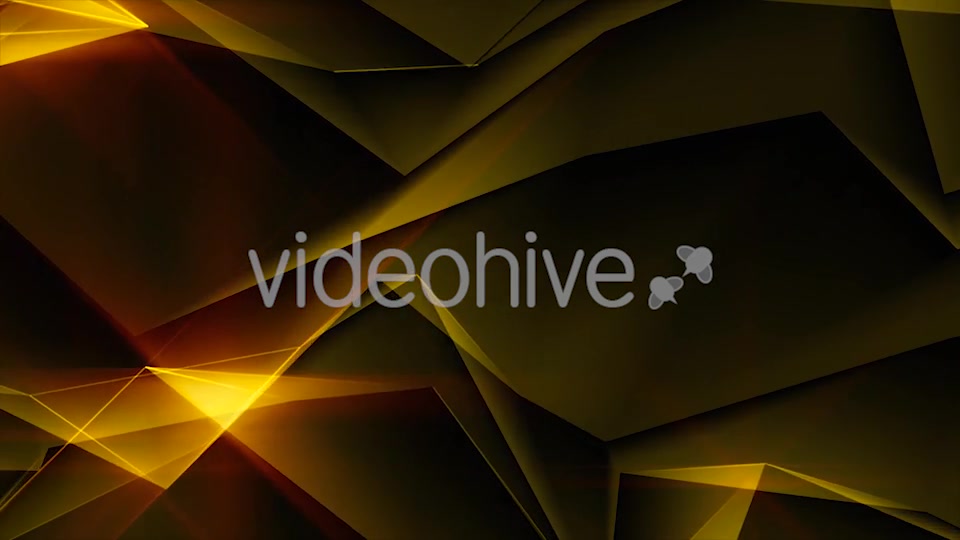 Gold Abstract Polygonal Background Loop Videohive 21266440 Motion Graphics Image 8