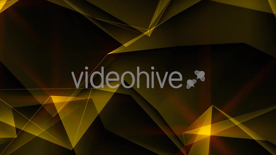 Gold Abstract Polygonal Background Loop Videohive 21266440 Motion Graphics Image 9