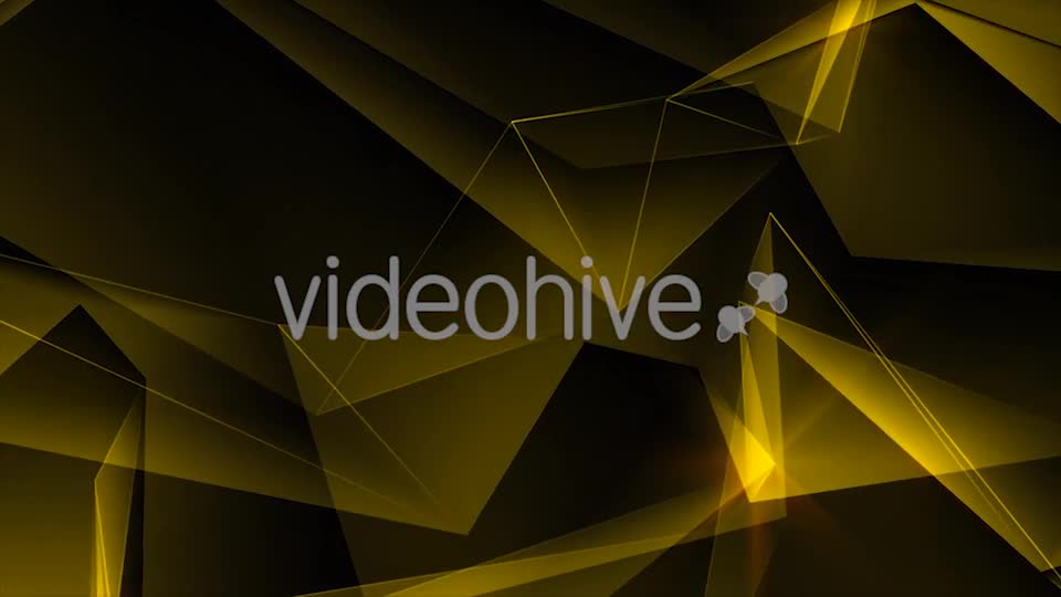 Gold Abstract Polygonal Background Loop Videohive 21290574 Motion Graphics Image 1