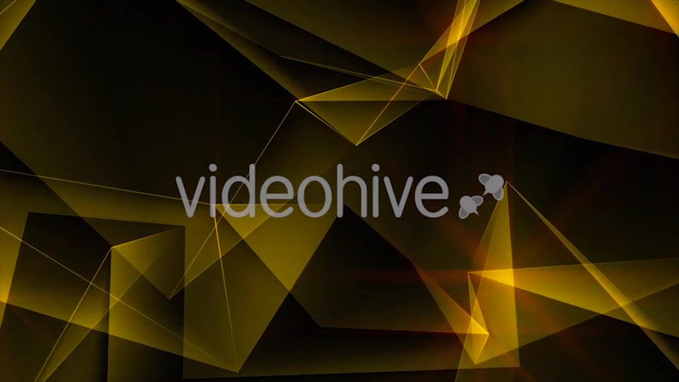 Gold Abstract Polygonal Background Loop Videohive 21290574 Motion Graphics Image 10