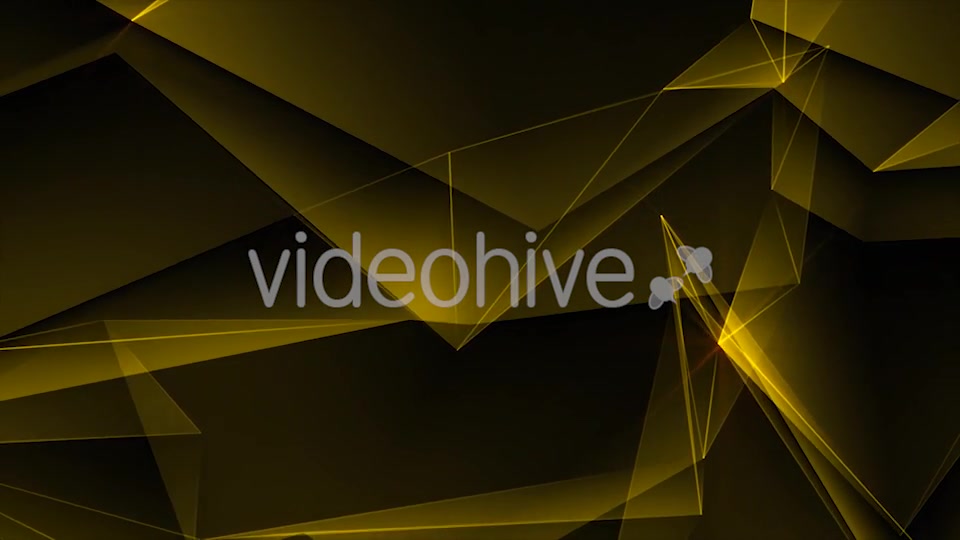 Gold Abstract Polygonal Background Loop Videohive 21290574 Motion Graphics Image 3