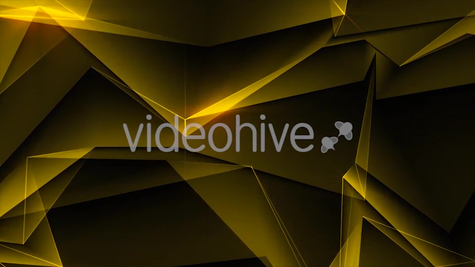 Gold Abstract Polygonal Background Loop Videohive 21290574 Motion Graphics Image 5