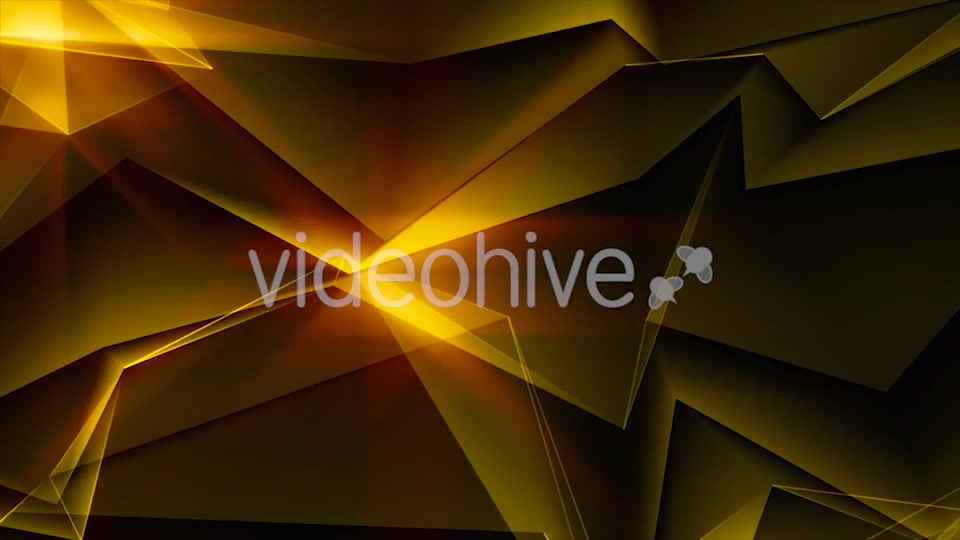 Gold Abstract Polygonal Background Loop Videohive 21290574 Motion Graphics Image 6
