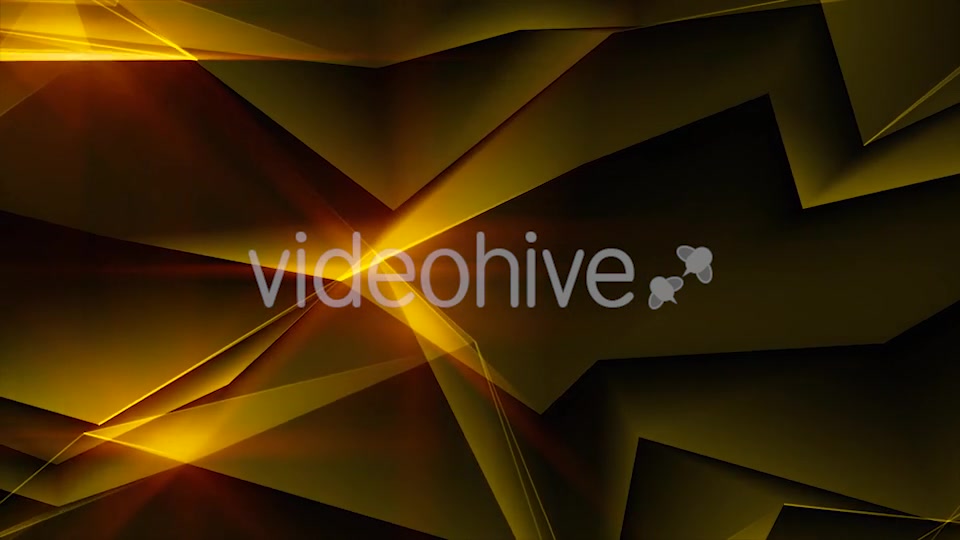 Gold Abstract Polygonal Background Loop Videohive 21290574 Motion Graphics Image 7
