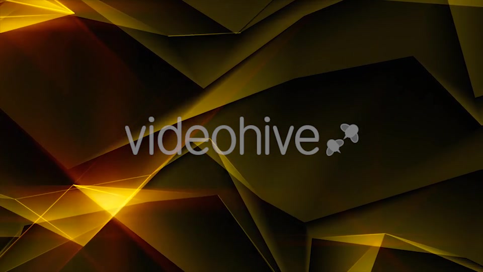Gold Abstract Polygonal Background Loop Videohive 21290574 Motion Graphics Image 8