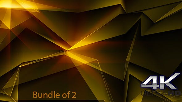 Gold Abstract Polygonal Background Loop - 21290574 Videohive Download