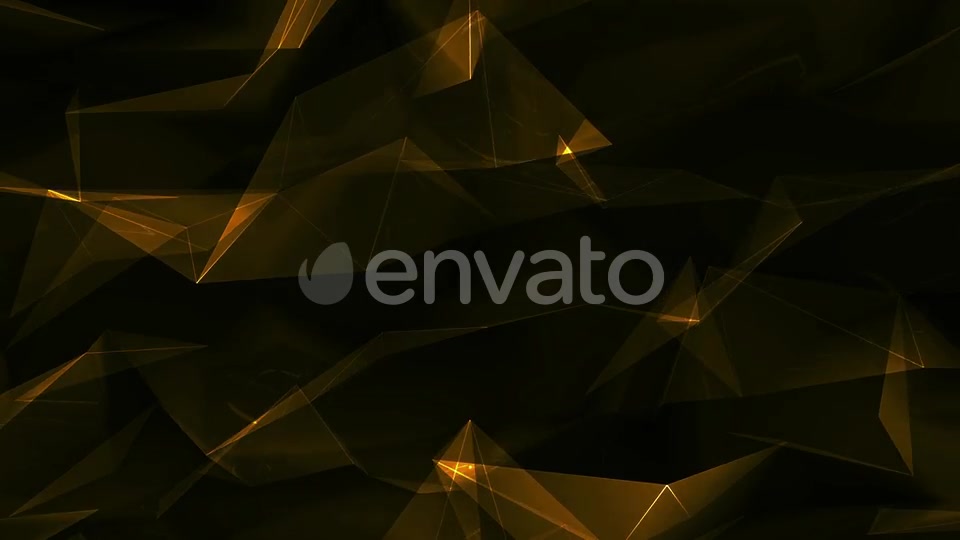 Gold Abstract Polygonal Background Loop Videohive 24291882 Motion Graphics Image 6