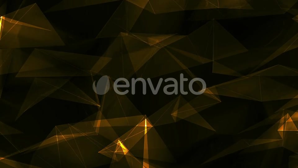 Gold Abstract Polygonal Background Loop Videohive 24291882 Motion Graphics Image 9