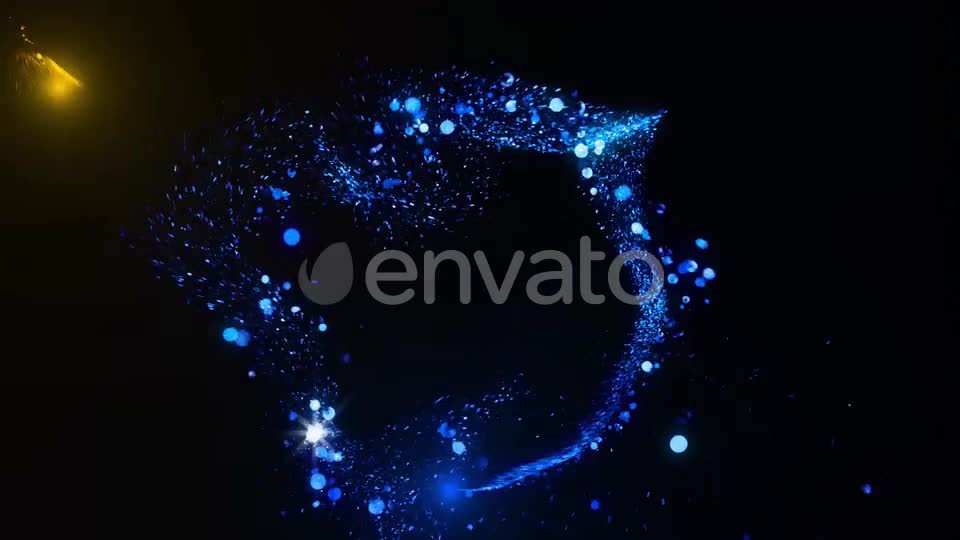 Gold and Blue Particles Trails Videohive 23004498 Motion Graphics Image 1