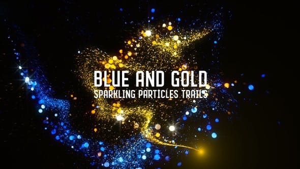 Gold and Blue Particles Trails - Download Videohive 23004498