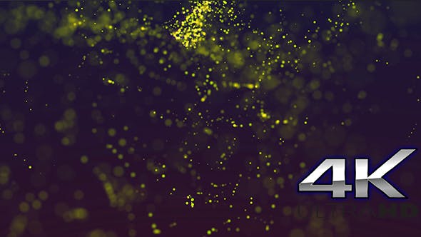 Gold Bokehs and Particles Loop Background - Download 20541649 Videohive