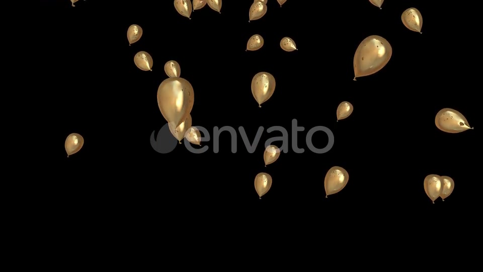 Gold Celebration Event Balloons Videohive 22639545 Motion Graphics Image 10