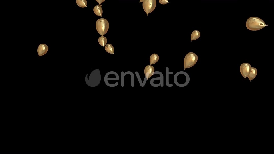 Gold Celebration Event Balloons Videohive 22639545 Motion Graphics Image 11
